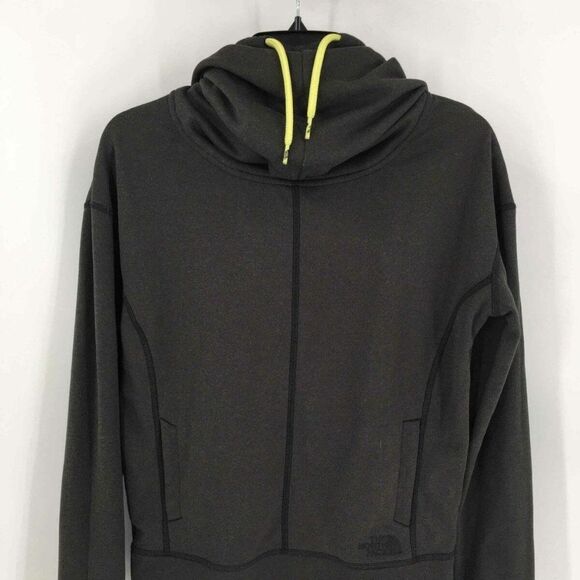 The North Face Womens Hoodie Jacket Gray Long Sleeve Pockets Drawstring S - Picture 1 of 5